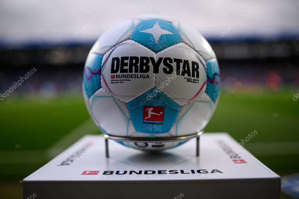 BOCHUM, GERMANY - 27 OCTOBER, 2024: Select ball Derbystar, The football match of Bundesliga VfL Bochum 1848 vs FC Bayern Muenchen at Vonovia Ruhr Stadion