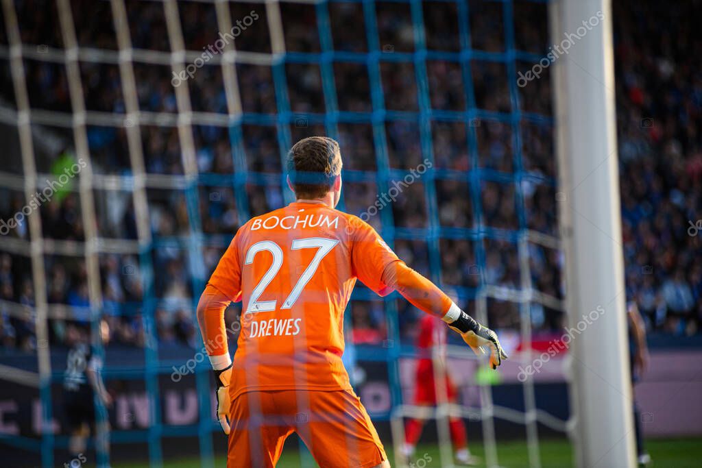 BOCHUM, GERMANY - 27 OCTOBER, 2024: Patrick Drewes, The football match of Bundesliga VfL Bochum 1848 vs FC Bayern Muenchen at Vonovia Ruhr Stadion