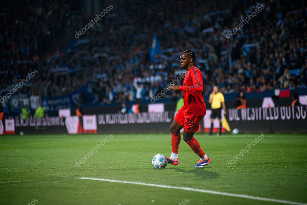 BOCHUM, GERMANY - 27 OCTOBER, 2024: Mathys Tel. The football match of Bundesliga VfL Bochum 1848 vs FC Bayern Muenchen at Vonovia Ruhr Stadion