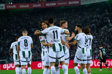 MOENCHENGLADBACH, GERMANY - 3 Kasım 2024: Bundesliga Borussia Moenchengladbach-Werder Bremen maçı Borussia Park 'ta