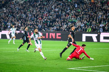 MOENCHENGLADBACH, GERMANY - 3 Kasım 2024: Bundesliga Borussia Moenchengladbach-Werder Bremen maçı Borussia Park 'ta