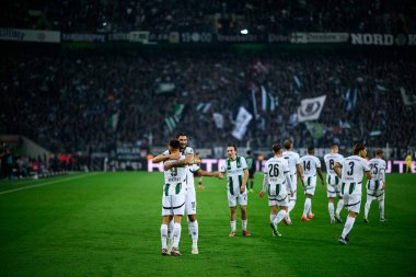 MOENCHENGLADBACH, GERMANY - 3 NOVEMBER, 2024: The football match of Bundesliga Borussia Moenchengladbach vs Werder Bremen at Borussia Park clipart