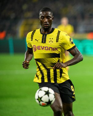 DORTMUND, GERMANY - 05.11.24: Serhou Guirassy, Maç UEFA Şampiyonlar Ligi Borussia Dortmund - Sturm Graz SIGNAL IDUNA PARK