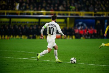 DORTMUND, GERMANY - 05.11.24: Otar Kiteishvili, Maç UEFA Şampiyonlar Ligi Borussia Dortmund - Sturm Graz SIGNAL IDUNA PARK