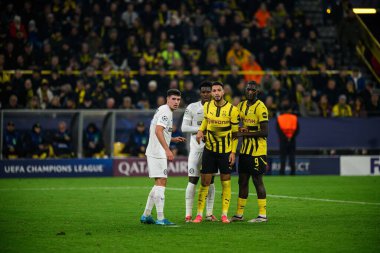 DORTMUND, GERMANY - 05.11.24: SIGNAL IDUNA PARK 'ta UEFA Şampiyonlar Ligi Borussia Dortmund' a karşı Sturm Graz maçı