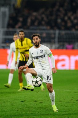 DORTMUND, GERMANY - 05.11.24: Otar Kiteishvili, Maç UEFA Şampiyonlar Ligi Borussia Dortmund - Sturm Graz SIGNAL IDUNA PARK