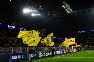 DORTMUND, GERMANY - 05.11.24: SIGNAL IDUNA PARK 'ta UEFA Şampiyonlar Ligi Borussia Dortmund' a karşı Sturm Graz maçı