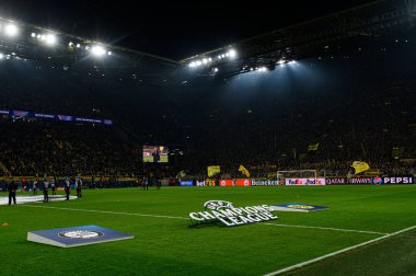 DORTMUND, GERMANY - 05.11.24: SIGNAL IDUNA PARK 'ta UEFA Şampiyonlar Ligi Borussia Dortmund' a karşı Sturm Graz maçı