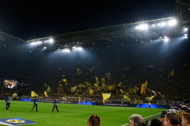 DORTMUND, GERMANY - 05.11.24: SIGNAL IDUNA PARK 'ta UEFA Şampiyonlar Ligi Borussia Dortmund' a karşı Sturm Graz maçı