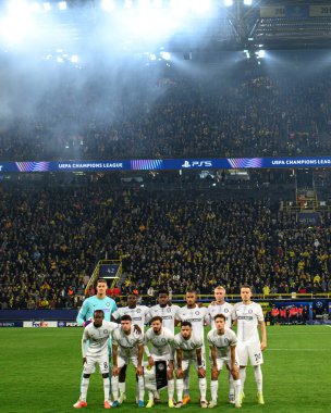 DORTMUND, GERMANY - 05.11.24: SIGNAL IDUNA PARK 'ta UEFA Şampiyonlar Ligi Borussia Dortmund' a karşı Sturm Graz maçı