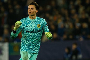 GELSENKIRCHEN, GERMANY - 6 Kasım 2024: Marvin Keller, FC Shakhtar Donetsk ve BSC Young Boys arasında Veltins Arena 'da oynanan UEFA Şampiyonlar Ligi maçı