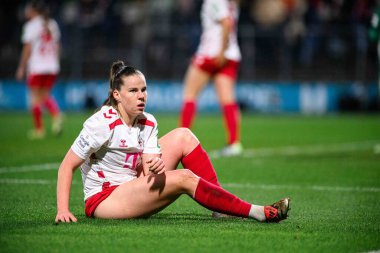 COLOGNE, GERMANY - 18 NOVEMBER, 2024: Adriana Achcinska, The match of Women Bundesliga 1.FC Koeln vs SV Werder Bremen clipart