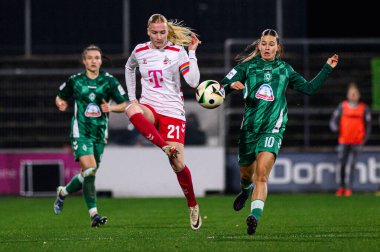 COLOGNE, GERMANY - 18 NOVEMBER, 2024: Anna Gerhardt, The match of Women Bundesliga 1.FC Koeln vs SV Werder Bremen at Franz Kremer Stadium clipart