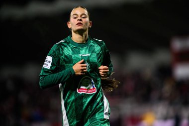 COLOGNE, GERMANY - 18 Kasım 2024: Tuana Shahnis Cindy Mahmoud, 1.FC Kadınlar Bundesliga 1.FC Koeln karşı SV Werder Bremen Franz Kremer Stadyumu 'nda