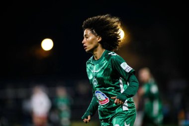 COLOGNE, GERMANY - 18 Kasım 2024: Amira Arfaoui, 1.FC Kadınlar Bundesliga Koeln-SV Werder Bremen maçı Franz Kremer Stadyumu 'nda