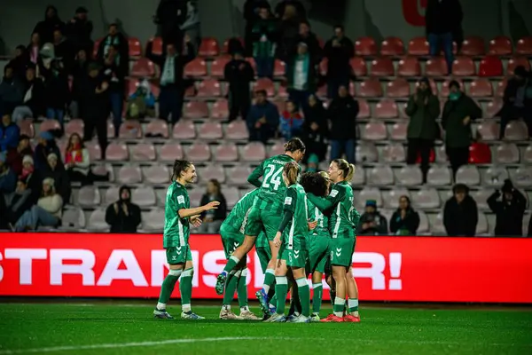 COLOGNE, GERMANY - 18 Kasım 2024: Franz Kremer Stadyumu 'nda Kadınlar Bundesliga 1.FC Koeln' e karşı SV Werder Bremen maçı
