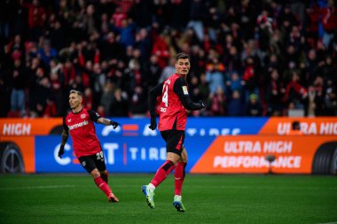 LEVERKUSEN, ALMANY - 23 Kasım 2024: Patrik Schick, Bundesliga, maç 11. Bayer Leverkusen 1 'e karşı. FC Heidenheim Bayarena 'da
