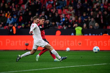 LEVERKUSEN, ALMANY - 23 Kasım 2024: Patrik Schick, Bundesliga, maç 11. Bayer Leverkusen 1 'e karşı. FC Heidenheim Bayarena 'da