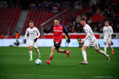 LEVERKUSEN, ALMANY - 23 Kasım 2024: Florian Wirtz, Bundesliga, maç 11. Bayer Leverkusen 1 'e karşı. FC Heidenheim Bayarena 'da