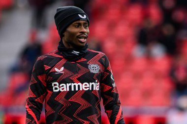 LEVERKUSEN, ALMANY - 23 Kasım 2024: Nathan Tella, Bundesliga, maç 11. Bayer Leverkusen 1 'e karşı. FC Heidenheim Bayarena 'da