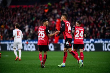 LEVERKUSEN, ALMANY - 23 Kasım 2024: Bundesliga, 11. gün. Bayer Leverkusen 1 'e karşı. FC Heidenheim Bayarena 'da