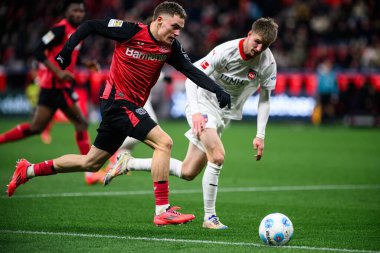LEVERKUSEN, ALMANY - 23 Kasım 2024: Florian Wirtz, Bundesliga, maç 11. Bayer Leverkusen 1 'e karşı. FC Heidenheim Bayarena 'da
