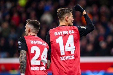 LEVERKUSEN, ALMANY - 23 Kasım 2024: Patrik Schick, Bundesliga, maç 11. Bayer Leverkusen 1 'e karşı. FC Heidenheim Bayarena 'da