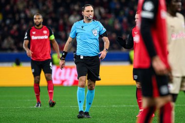 LEVERKUSEN, GERMANY - 26 Kasım 2024: Bayarena 'da UEFA Şampiyonlar Ligi FC Bayer 04 Leverkusen-Red Bull Salzburg maçı
