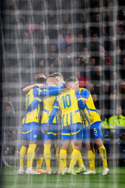 EINDHOVEN, NETHERLANDS - 27 Kasım 2024: PSV - Philips Arena 'da FC Shakhtar Donetsk arasındaki UEFA Şampiyonlar Ligi futbol maçı