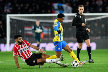 EINDHOVEN, NETHERLANDS - 27 Kasım 2024: Eguinaldo, PSV - FC Shakhtar Donetsk arasındaki UEFA Şampiyonlar Ligi maçı Philips Arena 'da
