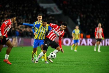 EINDHOVEN, NETHERLANDS - 27 Kasım 2024: Eguinaldo, PSV - FC Shakhtar Donetsk arasındaki UEFA Şampiyonlar Ligi maçı Philips Arena 'da