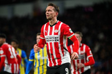 EINDHOVEN, NETHERLANDS - 27 Kasım 2024: Luuk De Jong, PSV - FC Shakhtar Donetsk arasındaki UEFA Şampiyonlar Ligi maçı Philips Arena 'da