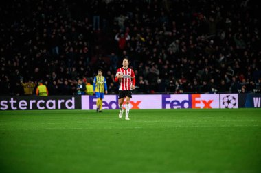 EINDHOVEN, NETHERLANDS - 27 Kasım 2024: Luuk De Jong, PSV - FC Shakhtar Donetsk arasındaki UEFA Şampiyonlar Ligi maçı Philips Arena 'da