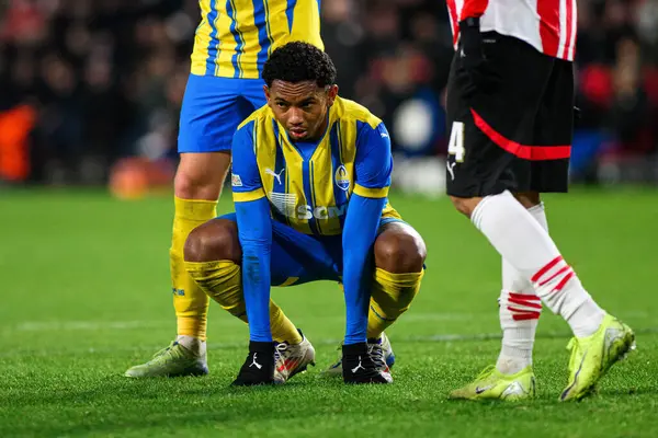 EINDHOVEN, NETHERLANDS - 27 Kasım 2024: Eguinaldo, PSV - FC Shakhtar Donetsk arasındaki UEFA Şampiyonlar Ligi maçı Philips Arena 'da