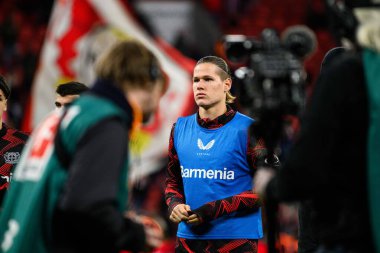 LEVERKUSEN, GERMANY - 7 DECEMBER, 2024: Artem Stepanov, Bundesliga, The match Bayer Leverkusen vs. FC St. Pauli at BayArena clipart