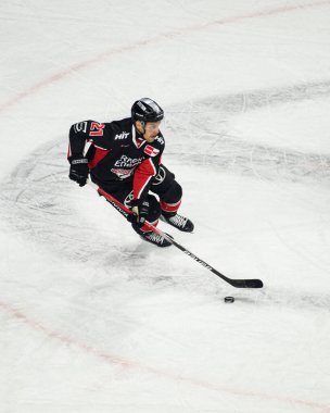 COLOGNE, ALMANY - 7 HAZİRAN, 2025 buz hokeyi maçı DeL Koelner Haie - Eisbaeren Berlin LANXESS ARENA 'da. Sadece yazı işleri için. Satmak veya dağıtmak yasaktır.