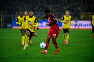 DORTMUND, GERMANY - 10 HAZİRAN 2025: Nathan Tella - Borussia Dortmund, Bayer 04 Leverkusen 'e karşı Signal Iduna Park' ta oynanan futbol maçı