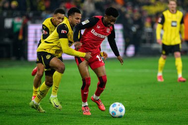 DORTMUND, GERMANY - 10 HAZİRAN 2025: Nathan Tella - Borussia Dortmund, Bayer 04 Leverkusen 'e karşı Signal Iduna Park' ta oynanan futbol maçı