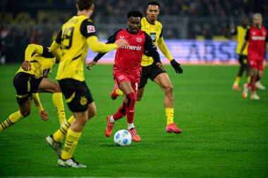 DORTMUND, GERMANY - 10 HAZİRAN 2025: Nathan Tella - Borussia Dortmund, Bayer 04 Leverkusen 'e karşı Signal Iduna Park' ta oynanan futbol maçı
