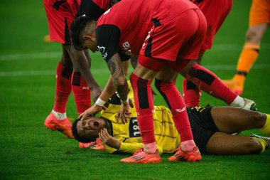 DORTMUND, GERMANY - 10 HAZİRAN 2025: Julien Duranville - Borussia Dortmund, Bayer 04 Leverkusen 'e karşı Signal Iduna Park' ta oynanan futbol maçı