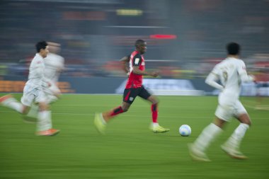 Bundesliga maçı FC Bayer 04 Leverkusen 1 'e karşı. Bayarena 'da FSV Mainz 05. Sadece yazı işleri için. Satmak veya dağıtmak yasaktır.