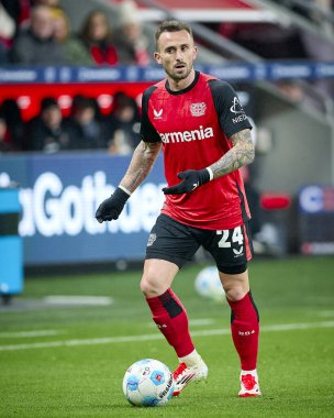 Bundesliga maçı FC Bayer 04 Leverkusen 1 'e karşı. Bayarena 'da FSV Mainz 05. Sadece yazı işleri için. Satmak veya dağıtmak yasaktır.