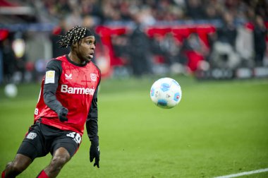 Bundesliga maçı FC Bayer 04 Leverkusen 1 'e karşı. Bayarena 'da FSV Mainz 05. Sadece yazı işleri için. Satmak veya dağıtmak yasaktır.