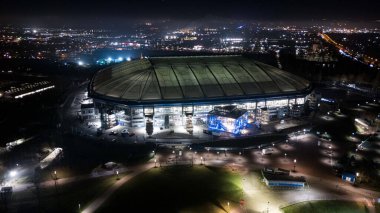 GELSENKIRCHEN, ALMANY - 21 HAZİRAN, 2025: Stadion view. - UEFA Şampiyonlar Ligi futbol maçı FC Shakhtar Donetsk ve Stade Brestois 29 arasında Veltins Arena 'da oynandı..