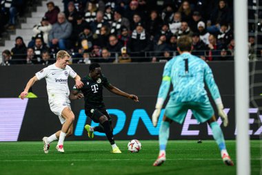 FRANKFURT, GERMANY - 23 JANUARY, 2025: Adama Traore - SG Eintracht Frankfurt ve Ferencvarosi TC arasında oynanan UEFA Avrupa Ligi maçı.