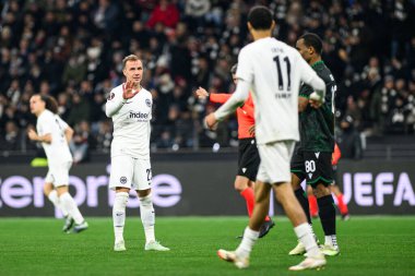 FRANKFURT, GERMANY - 23 JANUARY, 2025: Mario Gotze - Frankfurt Stadyumu 'nda SG Eintracht Frankfurt ve Ferencvarosi TC arasında oynanan UEFA Avrupa Ligi maçı.