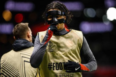 FRANKFURT, GERMANY - 23 JANUARY, 2025: Jean-Matteo Bahoya - Frankfurt Stadyumu 'nda SG Eintracht Frankfurt ve Ferencvarosi TC arasında oynanan UEFA Avrupa Ligi maçı.