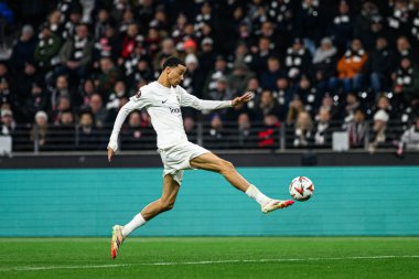 FRANKFURT, GERMANY - 23 HAZİRAN, 2025: Hugo Ekitike - Frankfurt 'taki SG Eintracht Frankfurt ve Ferencvarosi TC arasındaki UEFA Avrupa Ligi maçı.