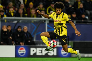 DORTMUND, GERMANY - 29 HAZİRAN 2025: Karim Adeyemi - UEFA Şampiyonlar Ligi Borussia Dortmund-Shakhtar Donetsk maçı Signal Iduna Park 'ta. Sadece yazı işleri için. Satmak veya dağıtmak yasaktır.