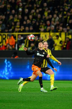 DORTMUND, GERMANY - 29 HAZİRAN 2025: Dmytro Kryskiv - UEFA Şampiyonlar Ligi Borussia Dortmund-Shakhtar Donetsk maçı Signal Iduna Park 'ta. Sadece yazı işleri için. Satmak veya dağıtmak yasaktır.